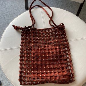 Bottega Veneta Net Drawstring Bag